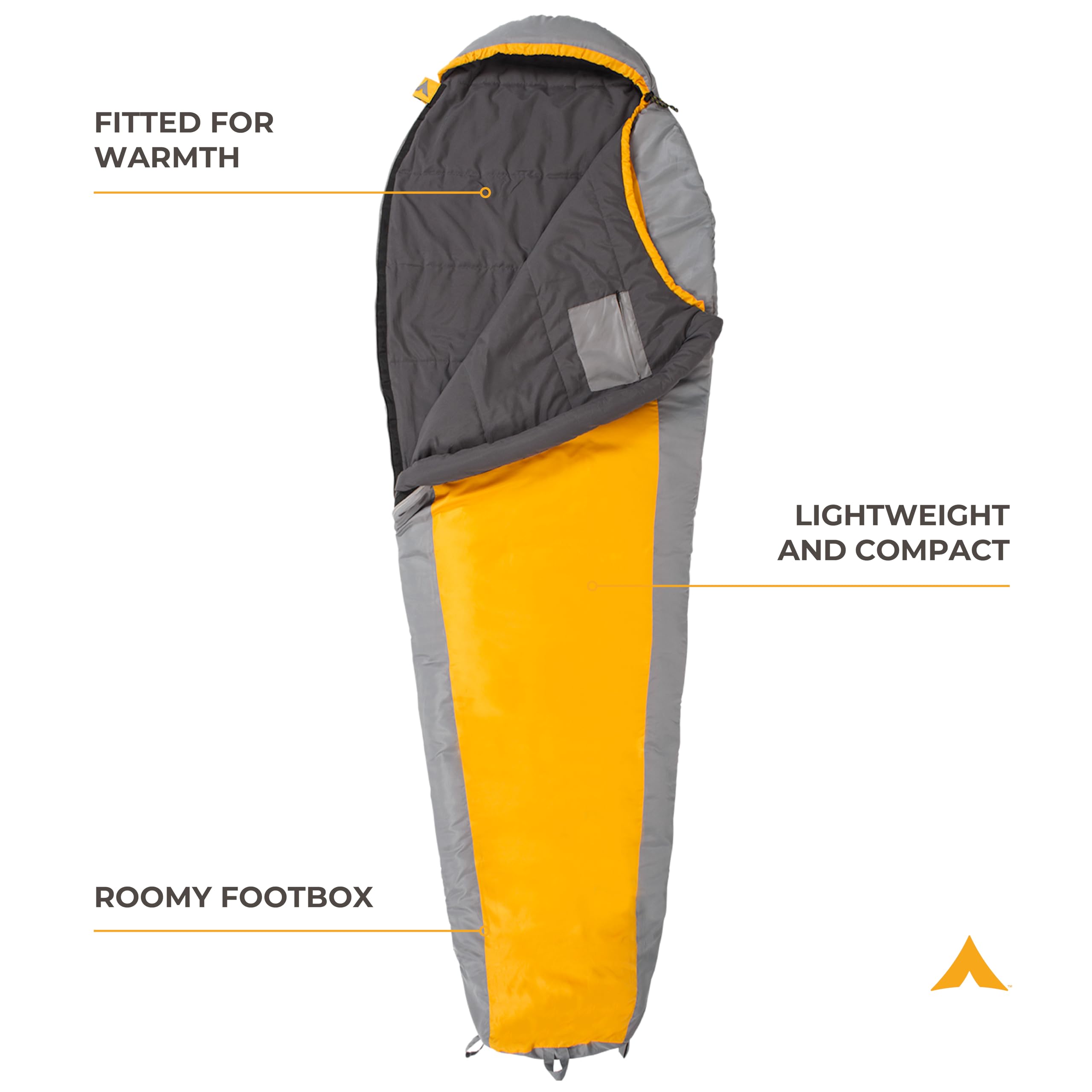 TETON Sports Trailhead Sleeping Bag for Adults; Lightweight